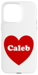 iPhone 15 Pro Max I Love Caleb Heart Cute Caleb Name Birthday Case