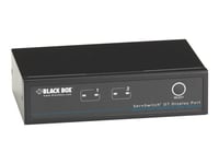 Black Box Servswitch Dt Displayport - Omkopplare För Tangentbord/Video/Mus/Ljud/Usb - 2 X Kvm/Ljud/Usb - 1 Lokal Användare - Skrivbordsmodell