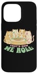 Coque pour iPhone 14 Pro Max Chats amateurs de sushis kawaii drôle That's How We Roll Pastel