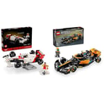 LEGO Icons McLaren MP4/4 & Ayrton Senna Vehicle Set, F1 Race Car Model kit & Speed Champions 2023 McLaren Formula 1 Race Car Toy for 9 Plus Year Old Kids, Boys & Girls who Love Independent Play