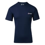 Berghaus Men's Organic Front & Back Classic Logo T-Shirt, Dusk, XS