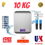 Digital LCD Electronic Kitchen Household Weighing Food Cooking Scales 10KG Steel