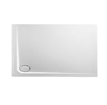 Receveur de douche en acrylique 130x80x13,8 rectangulaire AMI13OL blanc