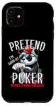 Coque pour iPhone 11 Poker Panda Jeu de cartes à jouer Panda