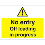 Site Sign No Entry PVC 45 x 60 cm