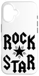 iPhone 16 Cool Rock and Roll Star, I Love Rock Loud Music, Rock & Roll Case