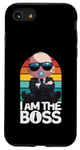 Coque pour iPhone SE (2020) / 7 / 8 Baby Boss « I Am The Boss » Rétro Like A Boss Kids