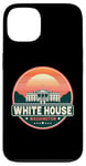 Coque pour iPhone 13 White House Washington Souvenir rétro coucher de soleil