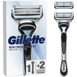 Gillette Skinguard Sensitive barberhøvel + 2 barberblad