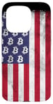 iPhone 15 Pro BTC Bitcoin American Flag distressed Crypto Revolution Case