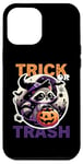 Coque pour iPhone 15 Pro Max Trick or rather Trash, Costume drôle de raton laveur 2024 Halloween