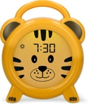 Bc100Tiger-Réveil Éducatif Pour Enfant-Appareil De Sommeil Pour Enfants-Apprendre À Dormir Et À Se Réveiller Avec Réveil Led Pour Enfants-Jaune