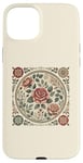 Coque pour iPhone 15 Plus Rose florale botanique, style bohème minimaliste, roses d'amour