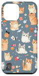 iPhone 12 mini Adorable Cat Patterns Design Cute kittens patterns Case