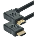 Connectique Audio / Vidéo Erard CABLE HDMI 2.0   Coudé Latéral 90° 2 m