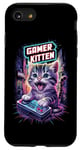 Coque pour iPhone SE (2020) / 7 / 8 Gamer Kitten Cute Gaming Jeux vidéo Cat Lover