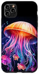Coque pour iPhone 11 Pro Max Méduse lumineuse arc-en-ciel, méduse, créature de la mer profonde #3