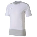 PUMA Men's Teamgoal 23 Training Jersey Football Shirt, Puma White/Gray Violet, S UK