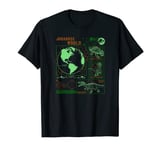 Jurassic Park World Night Scale Globe Outline T-Shirt