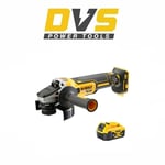 DeWalt DCG405N 18V XR Cordless Brushless 125mm Angle Grinder 1 x 5Ah Battery