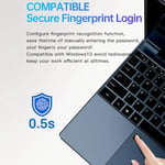 15.6in Blue Laptop FHD 1980x1080 DDR4 8G HD Laptop With Fingerprint Backligh GF0