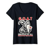 Womens Texas hold 'em Poker GOAT Greatest off all Texas hold 'em V-Neck T-Shirt