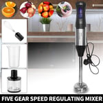 Hand Blender Mixer 1000W Chopper Mixer Bowl Egg Whisk & Beaker Stainless Steel