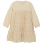 HUTTEliHUT dress gold tulle – wood ash - 98