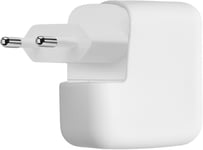 Étui Pour Chargeur Compatible Avec Apple 35W Dual Usb-C Power Adapter Coque-Protection Complète Pour Chargeur D'Ordinateur Portable En Silicone-Blanc