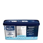 RIPOLIN - Sous-Couche Anti-Humidité Intérieur - Supports Humides ou Difficiles - Fixe les Fonds Poreux - Haute Protection - Masque les Auréoles & Taches d'Humidité - Mat - 2,5L - Blanc