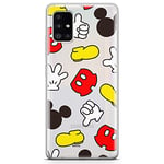 ERT GROUP Coque de téléphone Portable pour Samsung A51 5G Original et sous Licence Officielle Disney Motif Mickey 046 Parfaitement adapté à la Forme du téléphone Portable, partiel imprimé