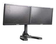 Double Monitor Twin Arm Adjustable Desk Stand for Gigabyte Screens 19 22 24 27