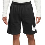 Nike Mens Sportswear Club Graphic Shorts - Black Cotton - Size Small