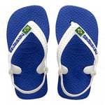 Havaianas Unisex Baby Brasil Logo Ii Flip-Flop, Marine Blue, 4 UK Child