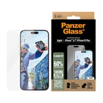 PanzerGlass iPhone 15 Plus/iPhone 16 Plus Skärmskydd Classic Fit EasyAligner