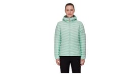 Doudoune femme mammut albula in hooded vert clair