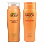 Cantu Shea Butter Moisturizing Cream Shampoo &  Rinse out Conditioner 13.5oz set