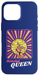 Coque pour iPhone 16 Pro Max Rétro 70s 80s Funky Disco Ball Afro Queen Diva Vintage