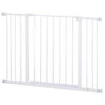 Pressure Fit Dog Gate Pet Barrier for stairs doorway, 76-107cm Width