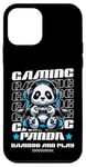 Coque pour iPhone 12 mini Graphique de jeu vidéo Panda Gaming pour hommes, garçons, femmes, enfants