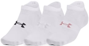 UA Essential No Show 3pk-WHT