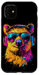 iPhone 11 Quokka with Headphones Sunglasses Rainbow Colors Quokka Case