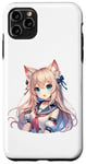 Coque pour iPhone 11 Pro Max Costume de marin mignon chat fille