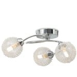 Vidaxl - Plafonnier avec 3 ampoules led G9 120 w Blanc