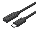 UNITEK 1.5m USBC 3.1 Male to Female Extension Cable. Supports up to 4K@60Hz,100W/20V 5A  Power Delviery and 10Gbps Transfer Rate. Backwards Compatible with USB 3.0/2.0/1.1. Plug and Play (p/n: C14086BK-1.5M)