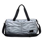 PQXOER Gym Bag Unisex Handbag Waterproof Outdoor Sports Travelling Duffel Bag Fitness Bag (Size:One Size; Color:Grey)