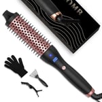 38mm Thermal Brush 3 in 1 hot Brush, 120-200℃ Ceramic Fast Heating Curling Brush Heated Brush, Negative Ions Heated Round Brush Dual Voltage Travel Heated Hair Brush Styler for Long & Short Hair