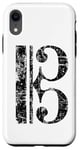 Coque pour iPhone XR Clef d'Ut (Noir Ancien) Viola, Violoncello, Cello, Trombone