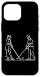 Coque pour iPhone 16 Pro Max Golf Club One Line Art Dessin Golf