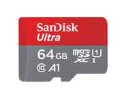 SANDISK Ultra 64GB microSDXC UHS-I Card (SDSQUAR-064G-GN6MA)